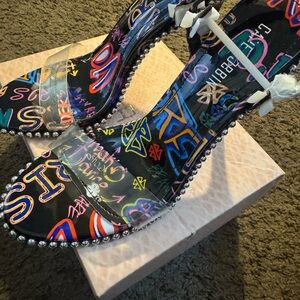 Colorful Graffiti Women's Heels